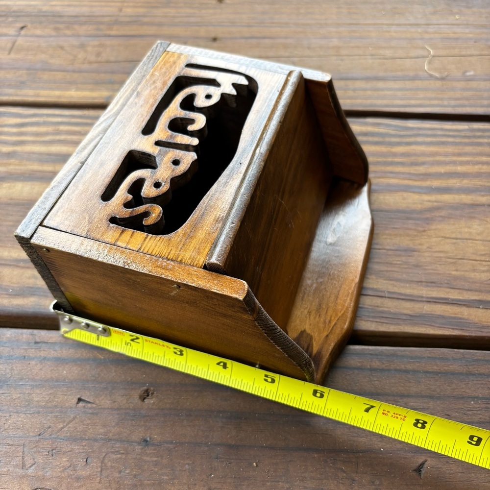 Vintage Wood Recipe Box - Picture 10 of 10